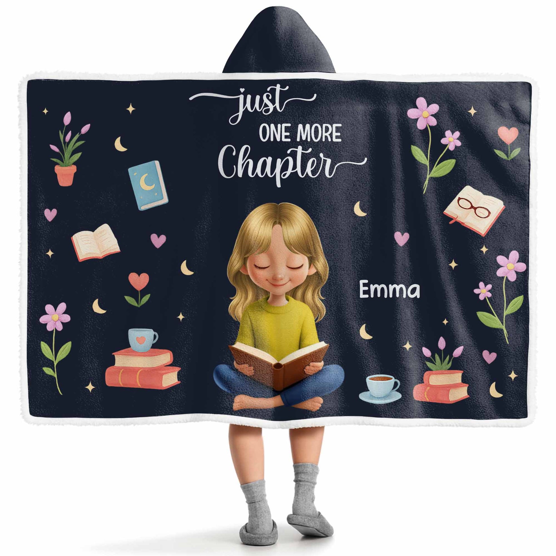 Just One More Chapter With Books And Flowers