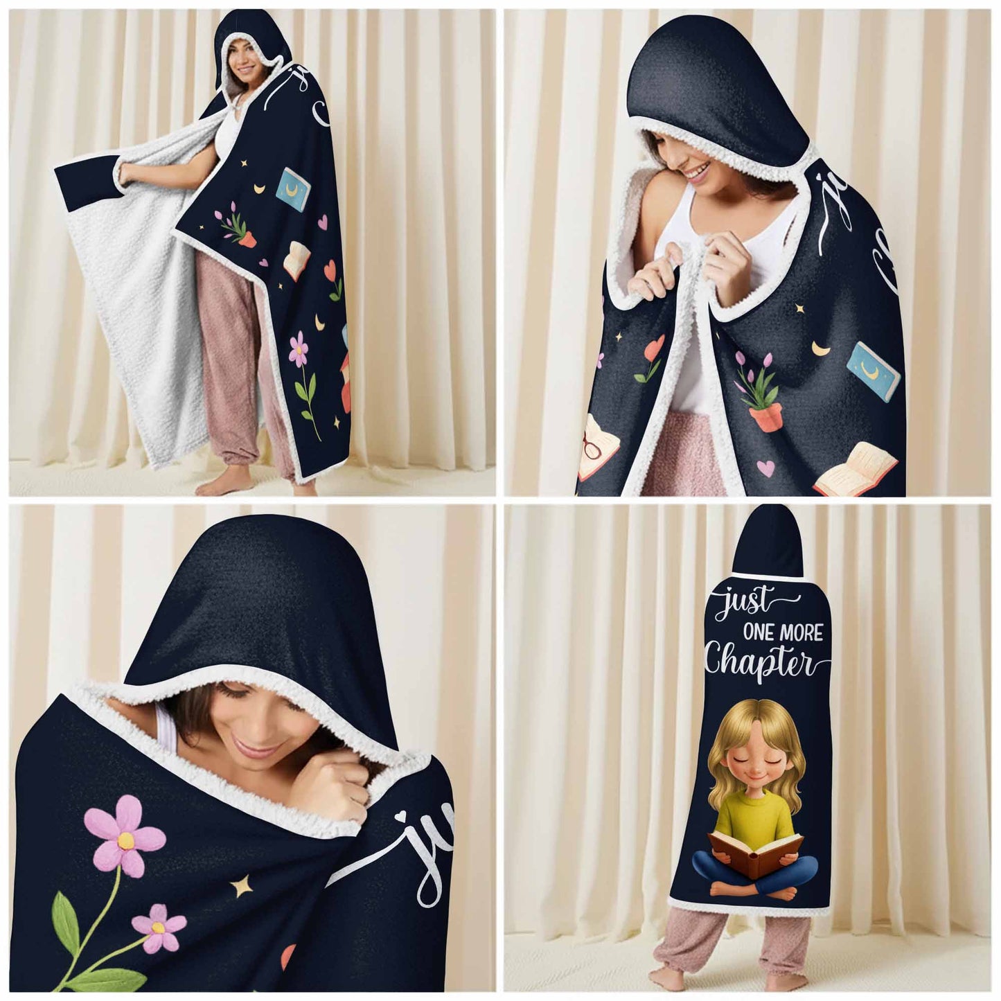 Just One More Chapter With Books And Flowers