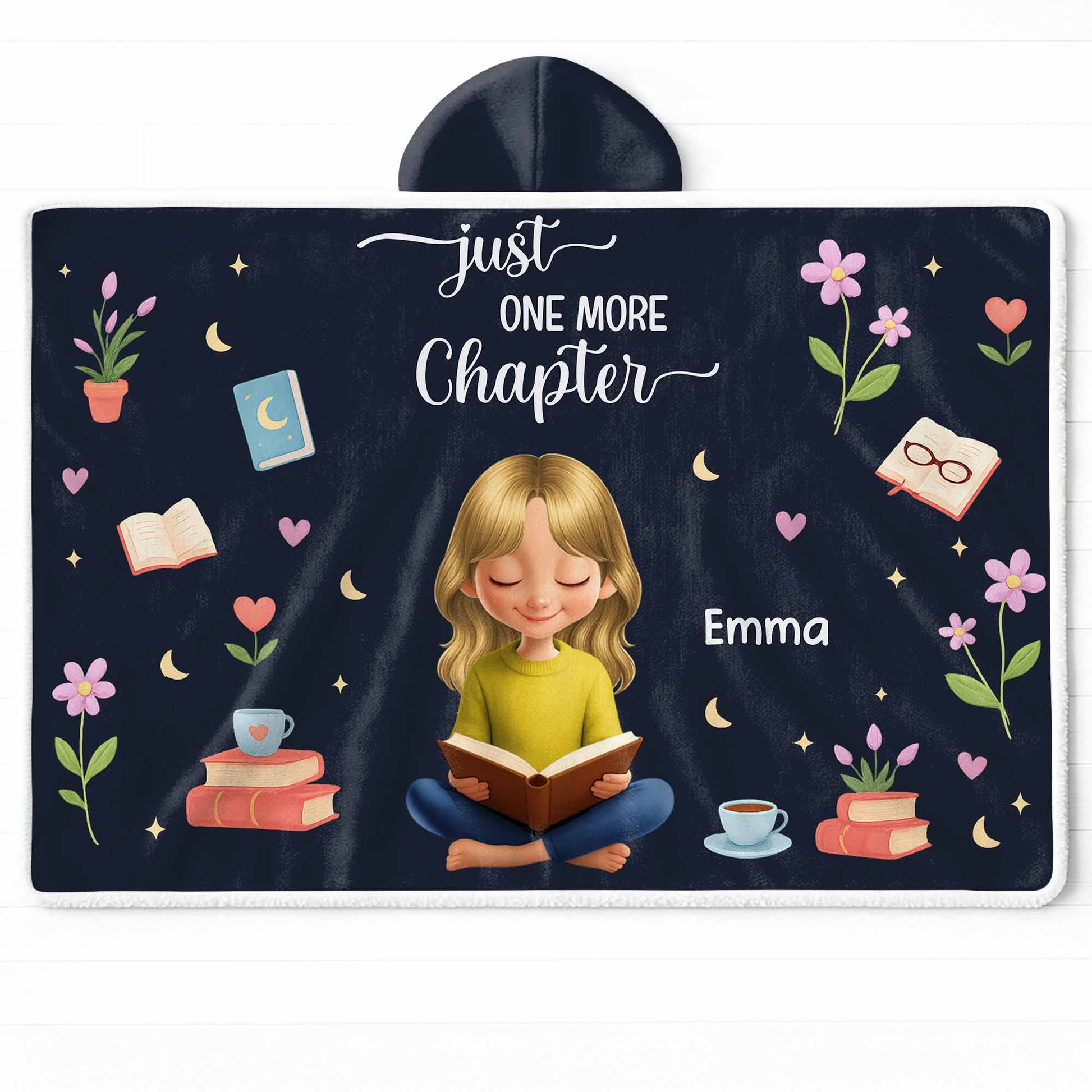 Just One More Chapter With Books And Flowers