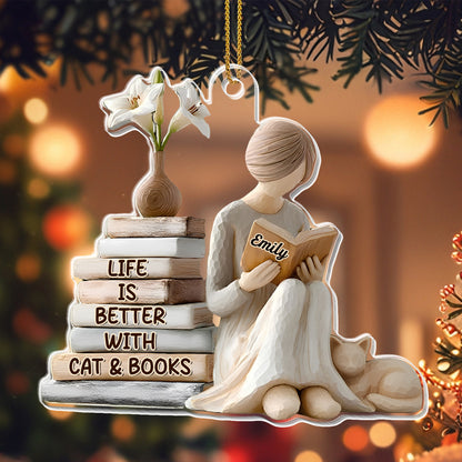 Life Is Better With Cat & Books