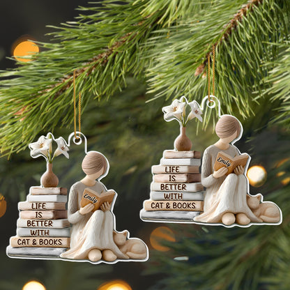 Life Is Better With Cat & Books