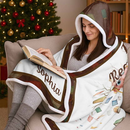 This Is My Reading Blanket Featuring a Young Girl and Books
