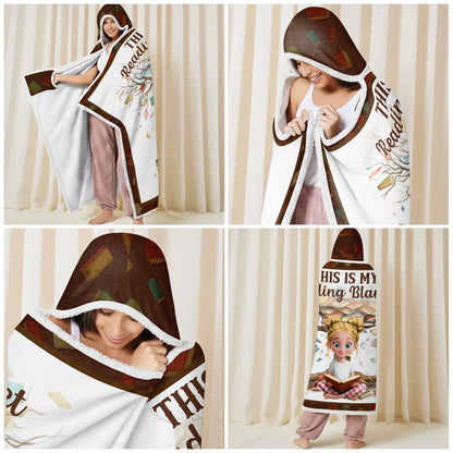 This Is My Reading Blanket Featuring a Young Girl and Books