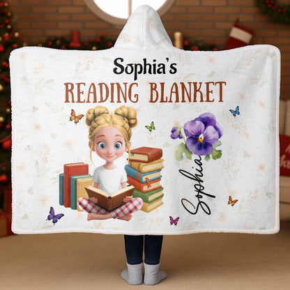 Sophia's Reading Blanket With Books and Flowers