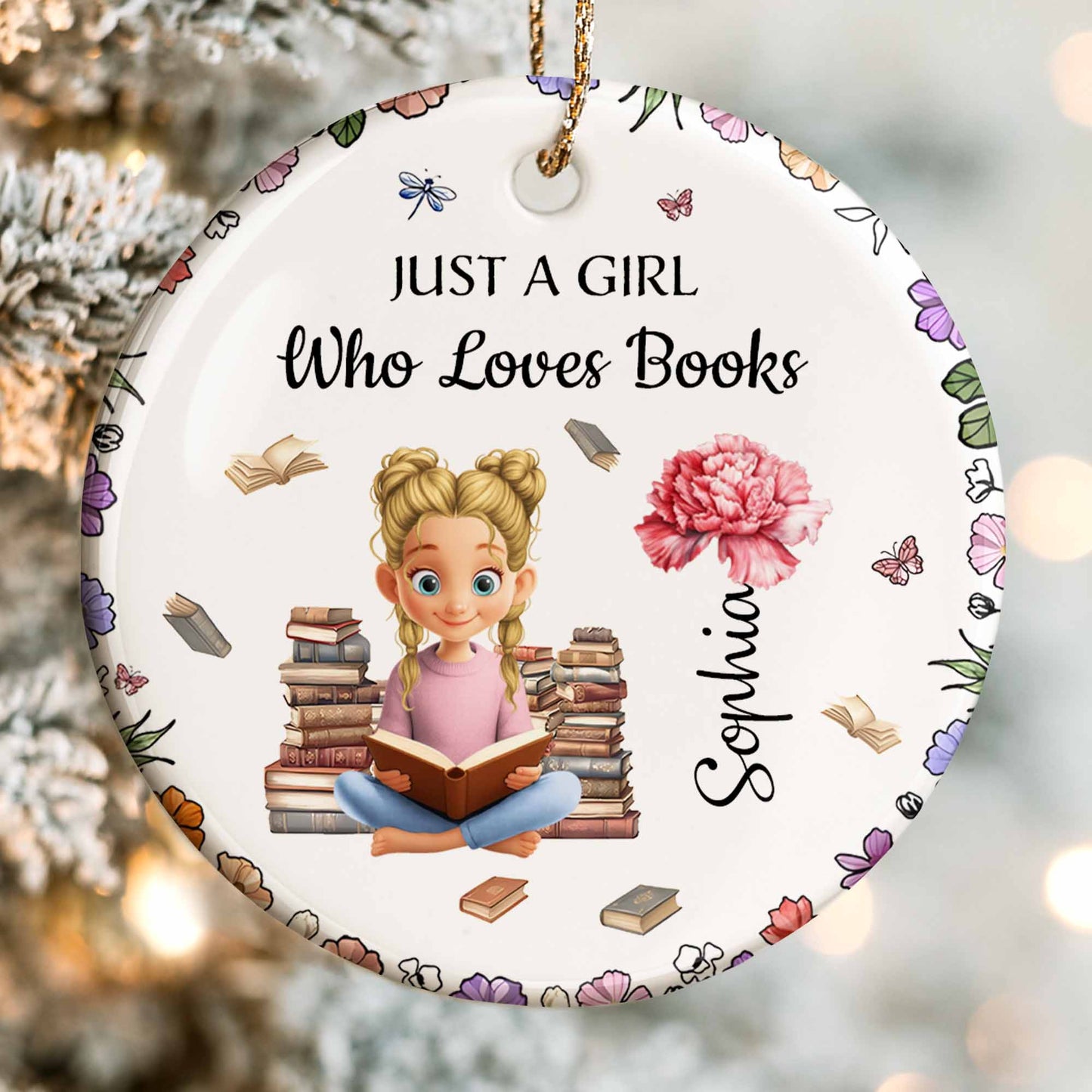 Just A Girl Who Loves Books With Girl And Books