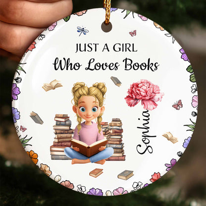 Just A Girl Who Loves Books With Girl And Books