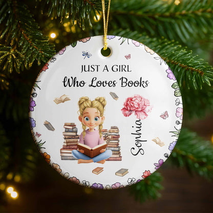 Just A Girl Who Loves Books With Girl And Books