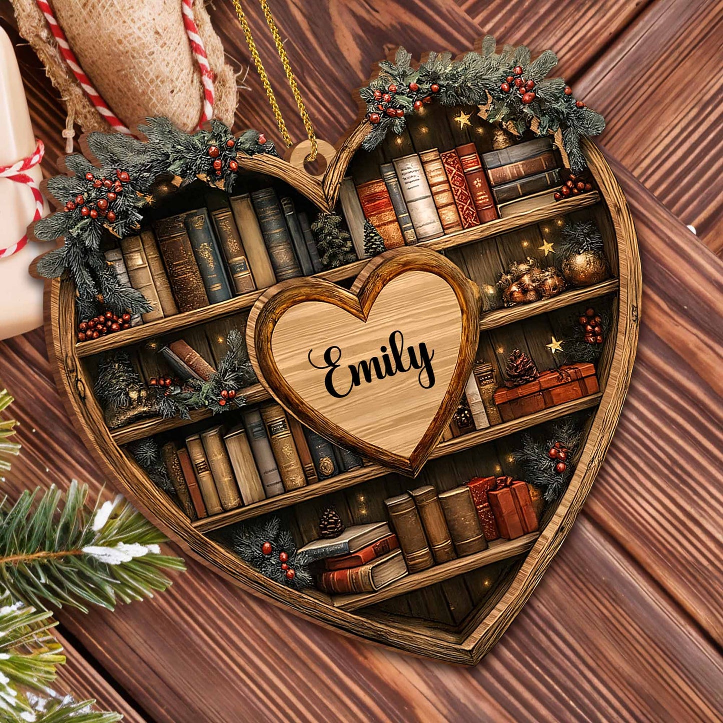 Personalized Keepsake For Bookworms With Heart And Books