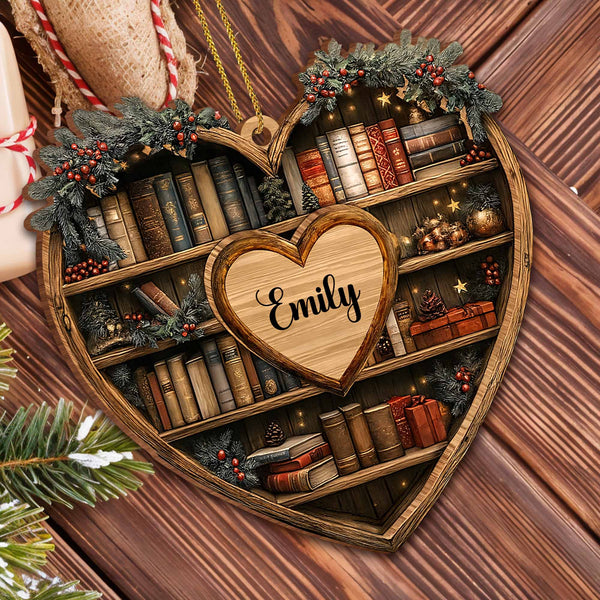 Personalized Keepsake For Bookworms With Heart And Books