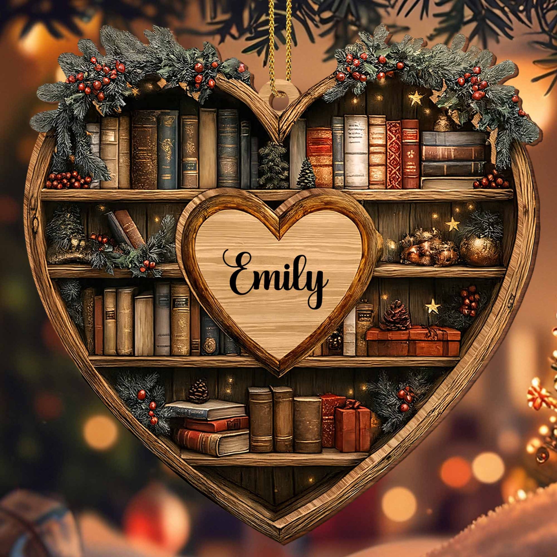 Personalized Keepsake For Bookworms With Heart And Books