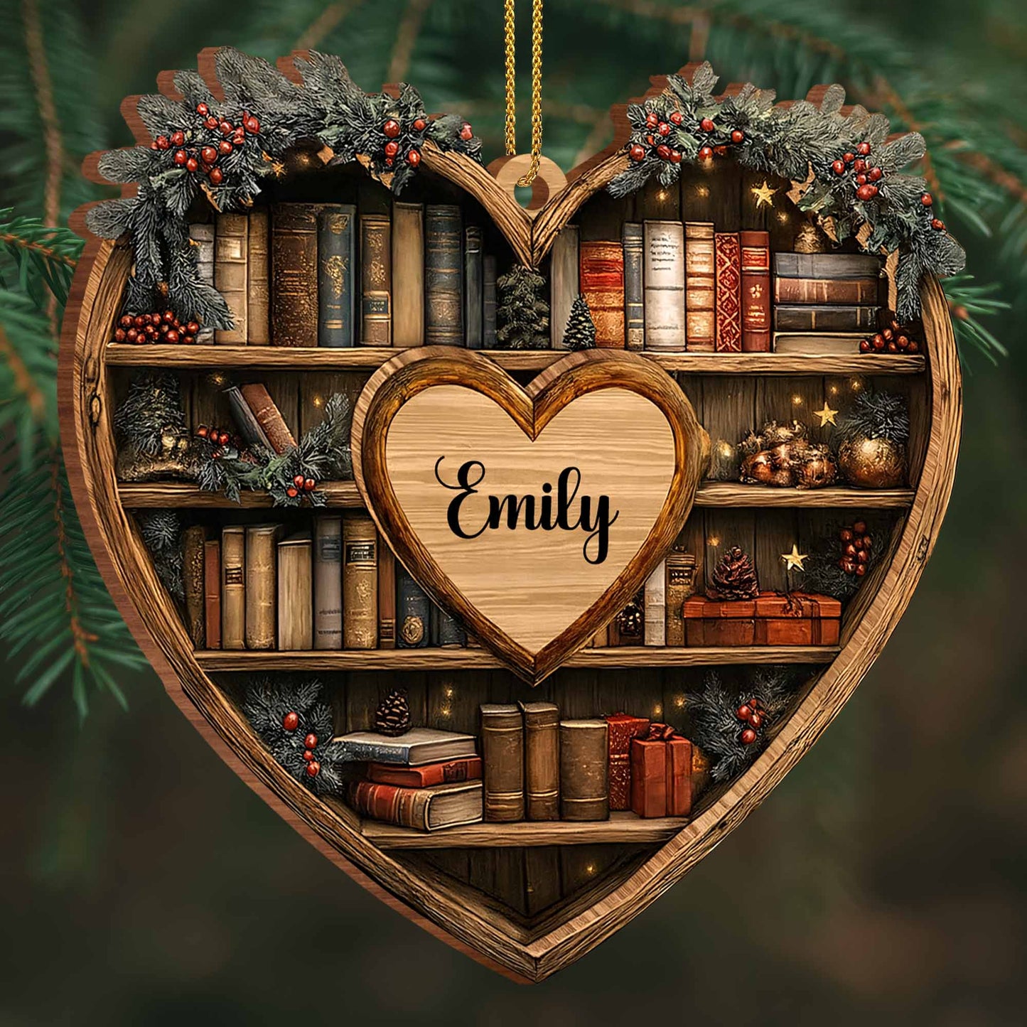 Personalized Keepsake For Bookworms With Heart And Books
