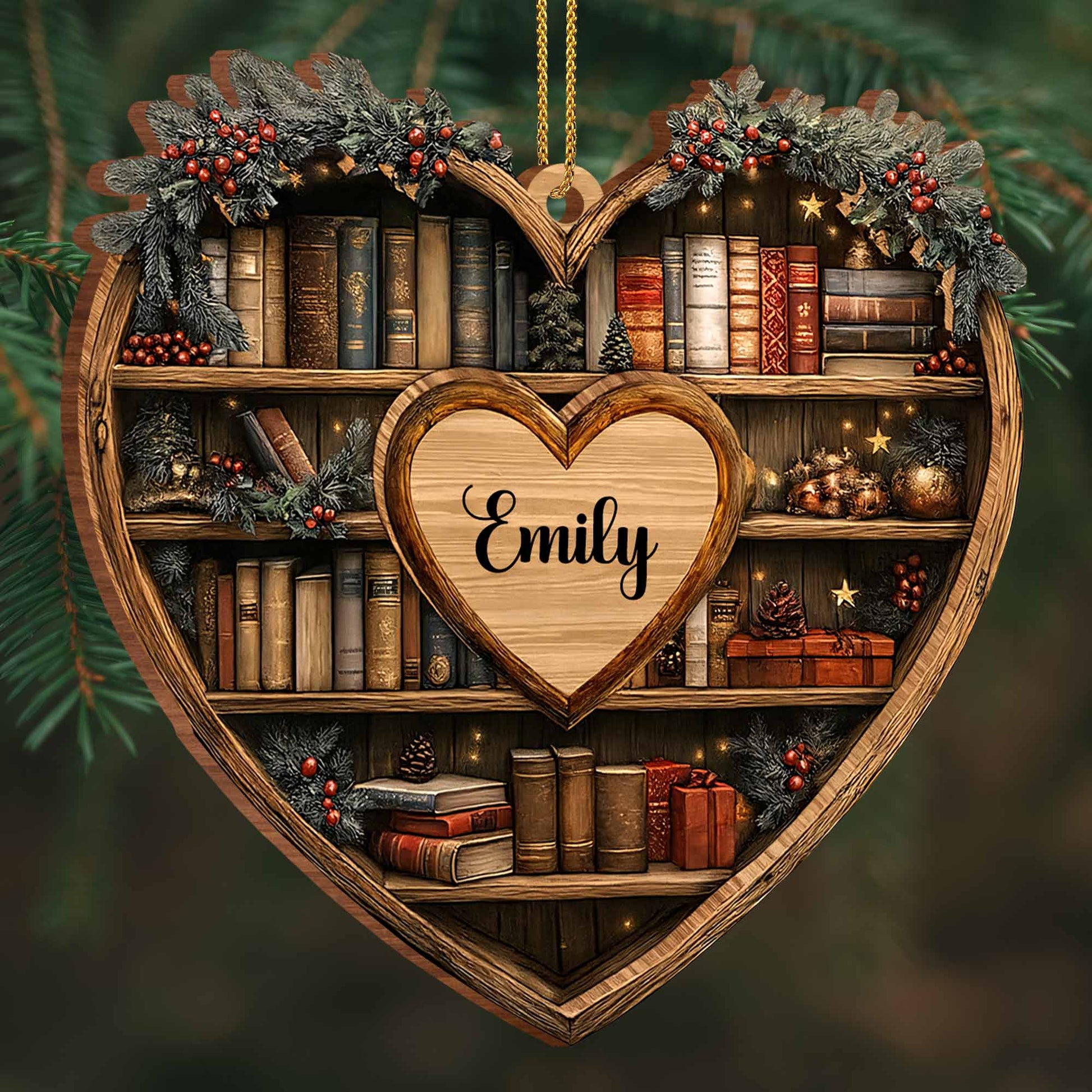 Personalized Keepsake For Bookworms With Heart And Books