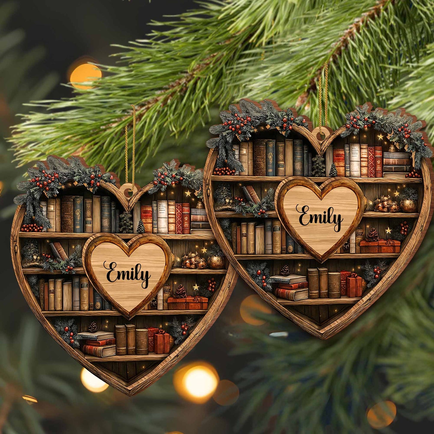 Personalized Keepsake For Bookworms With Heart And Books