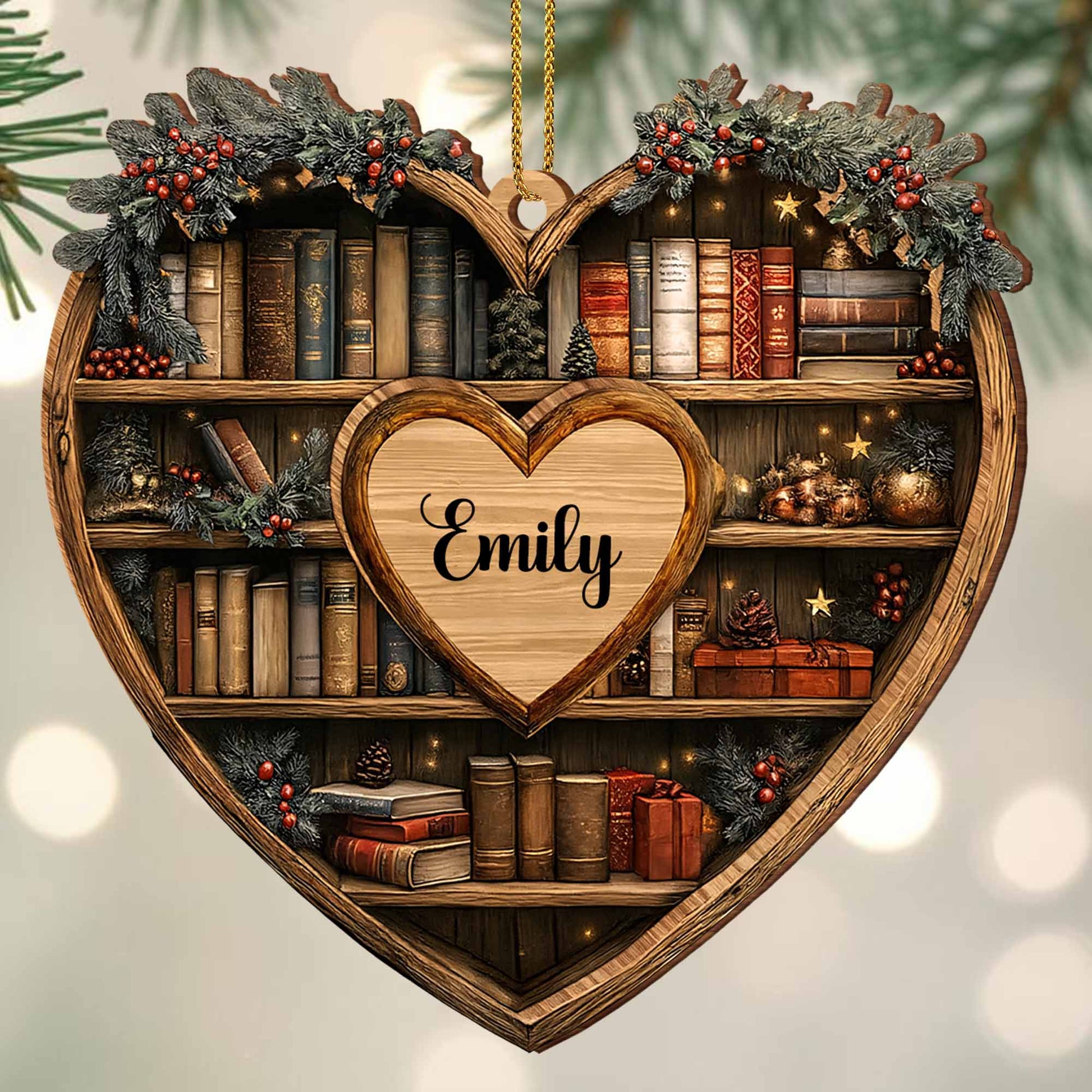 Personalized Keepsake For Bookworms With Heart And Books