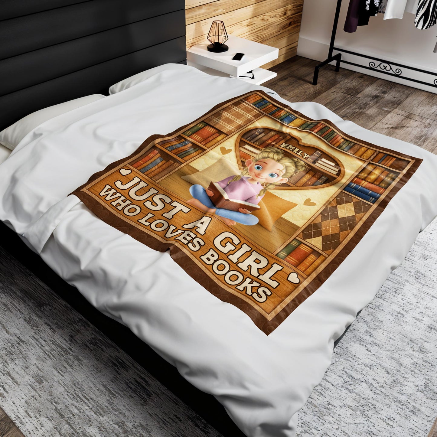 Just A Boy Who Loves Books, Heart And Books Design