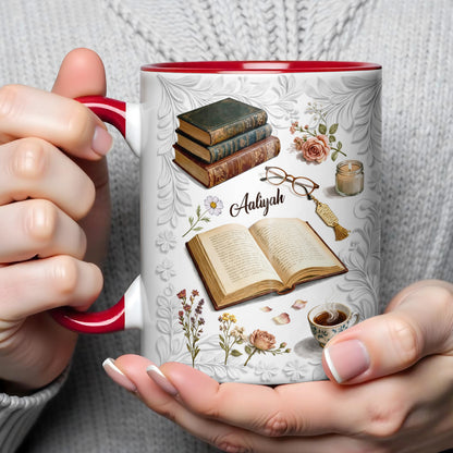 A Cozy Moment With Books And Flowers