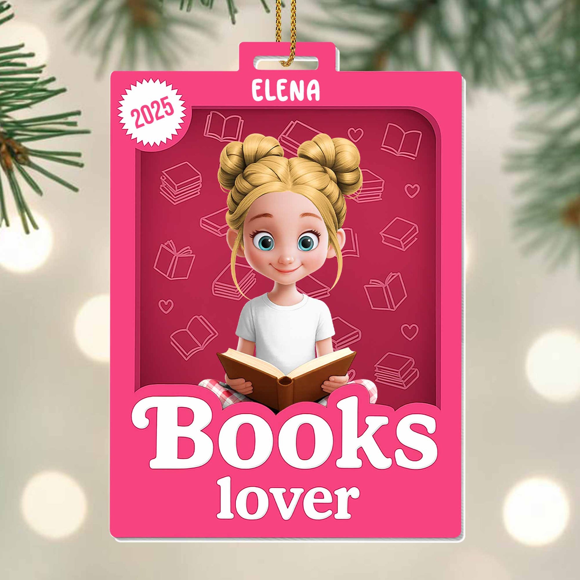 Books Lover Featuring a Young Girl and Book