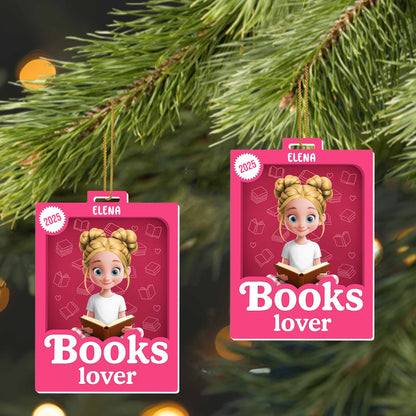 Books Lover Featuring a Young Girl and Book