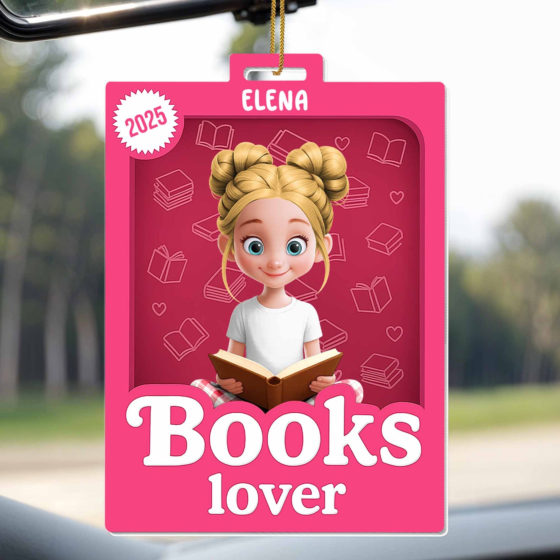 Books Lover Featuring a Young Girl and Book