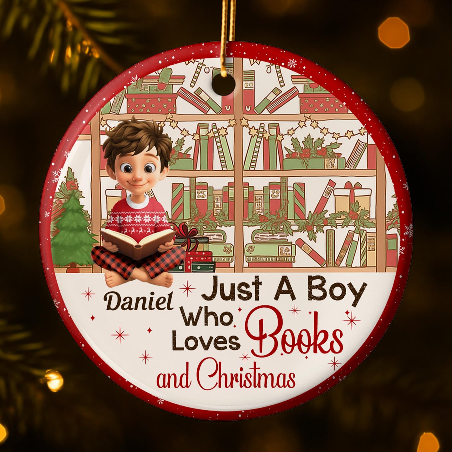 Just A Boy Who Loves Books And Christmas