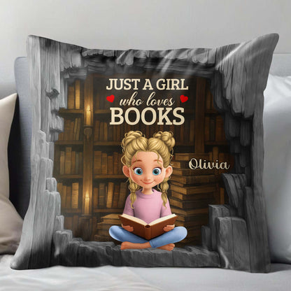 Just A Girl Who Loves Books With Hearts