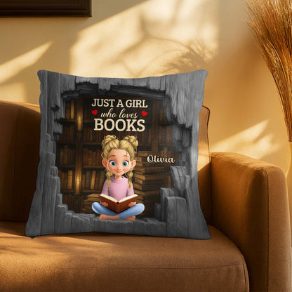 Just A Girl Who Loves Books With Hearts