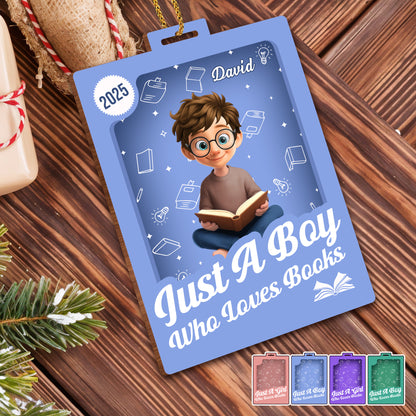 Just A Girl Who Loves Books Ornament