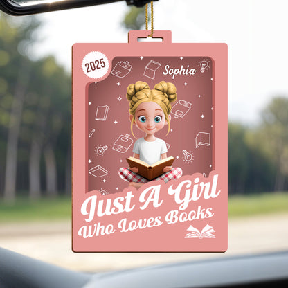 Just A Girl Who Loves Books Ornament