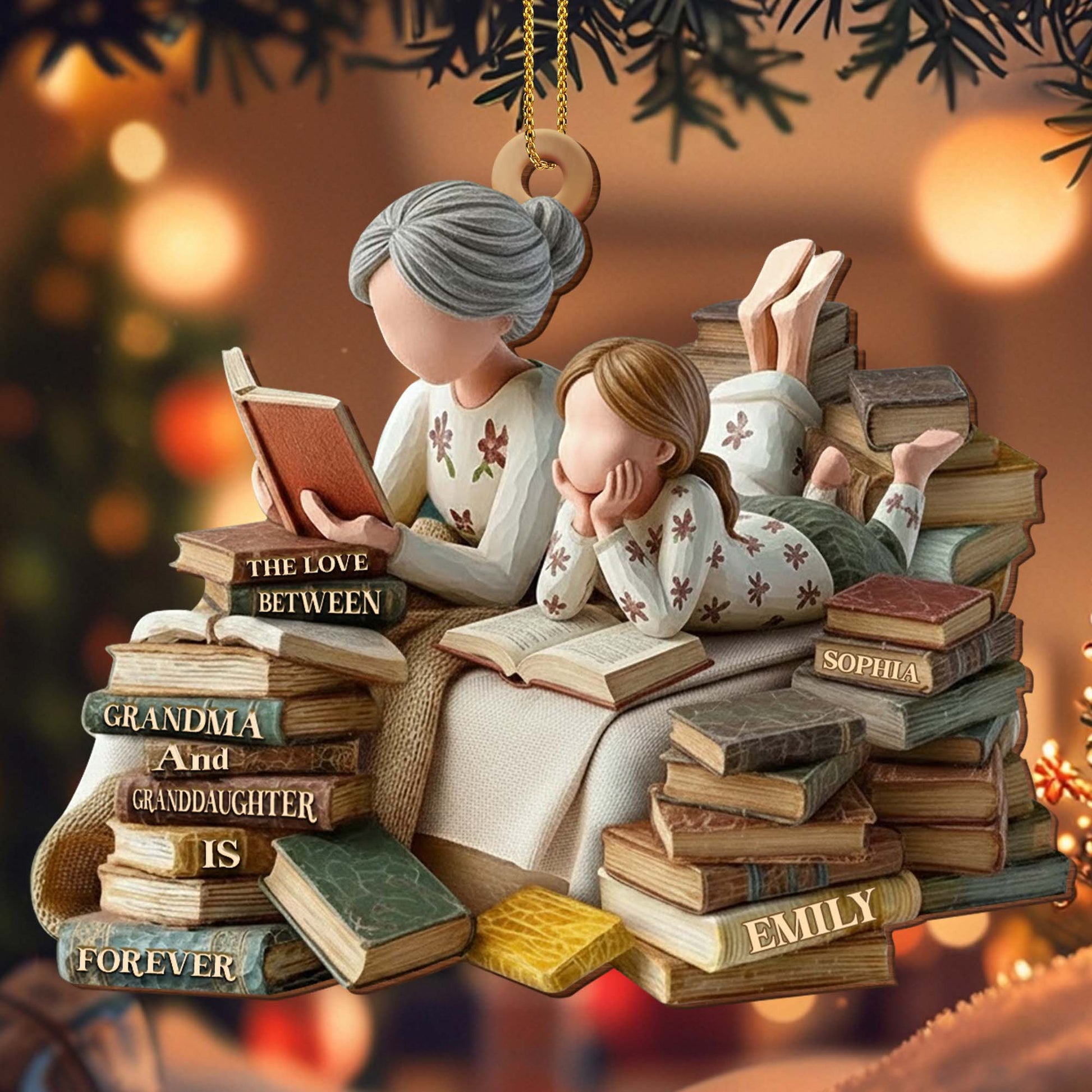 The Love Between Grandma And Granddaughter, Books And Figurines