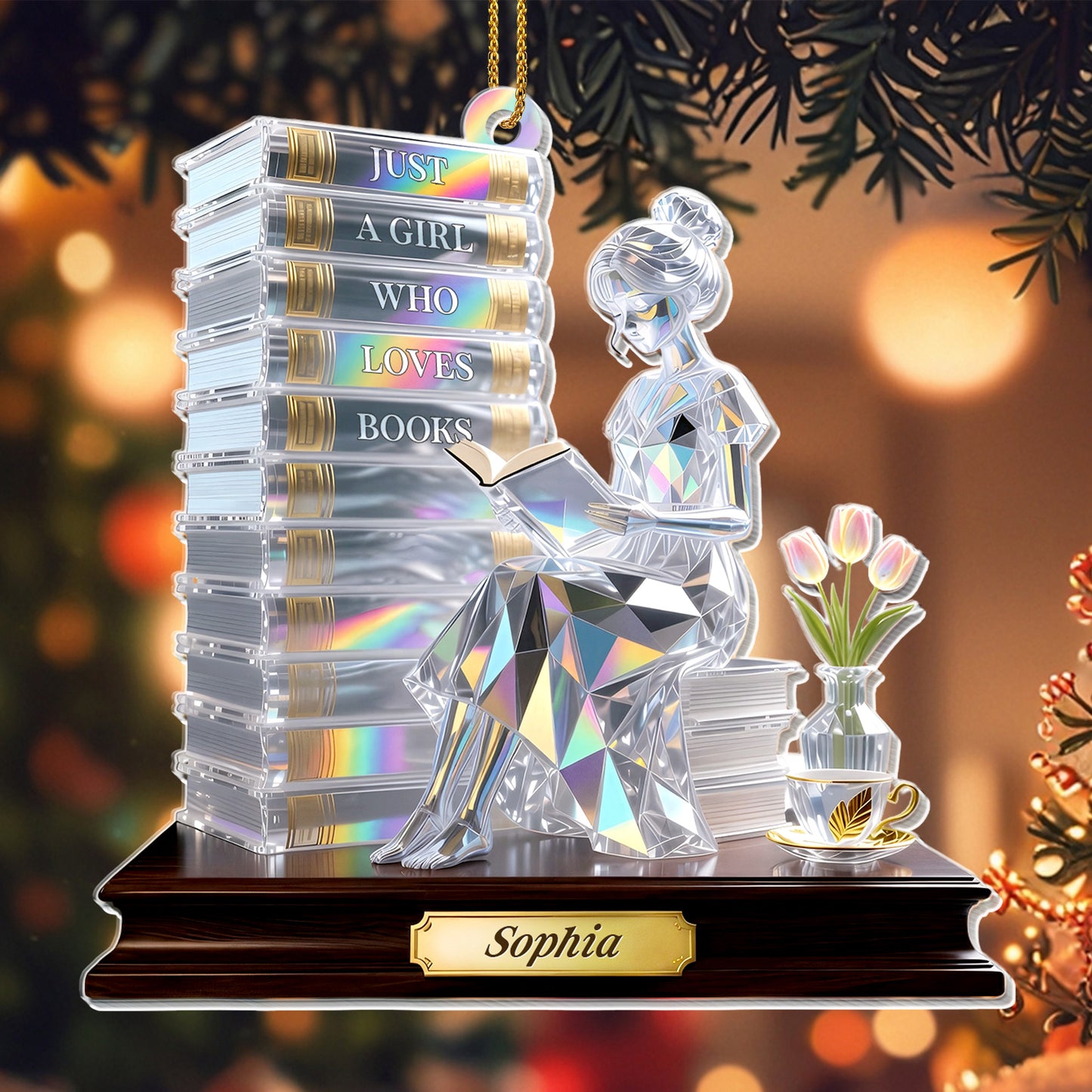 Just A Girl Who Loves Books, Reading Enthusiast Decor