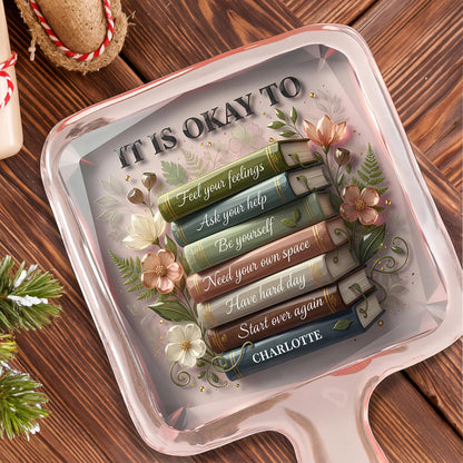 It Is Okay To Feel Your Feelings, Books And Flowers Design