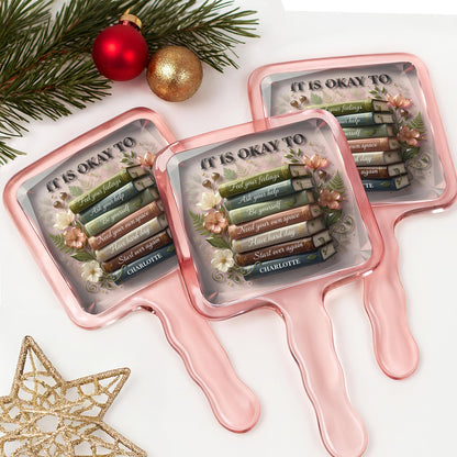 It Is Okay To Feel Your Feelings, Books And Flowers Design