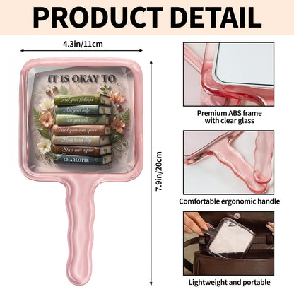 It Is Okay To Feel Your Feelings, Books And Flowers Design