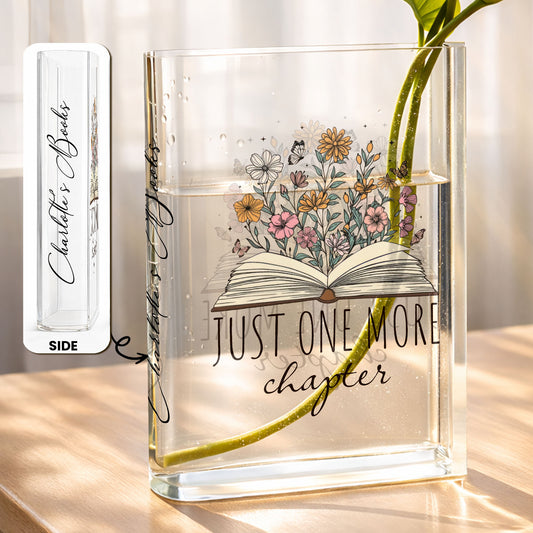 Just One More Chapter Book And Flowers