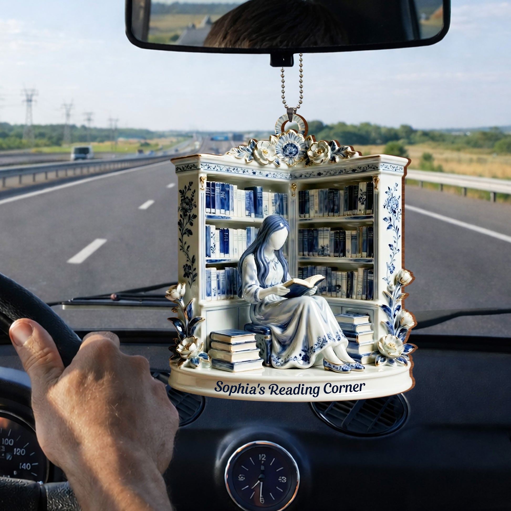 Emily's Reading Corner With Books And Flowers