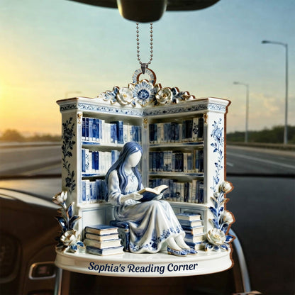 Emily's Reading Corner With Books And Flowers