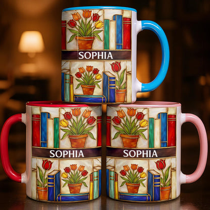 To My Favorite Book Lover, Books And Tulips Design