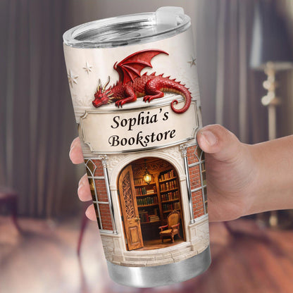 Sophia's Bookstore With Dragon And Stars