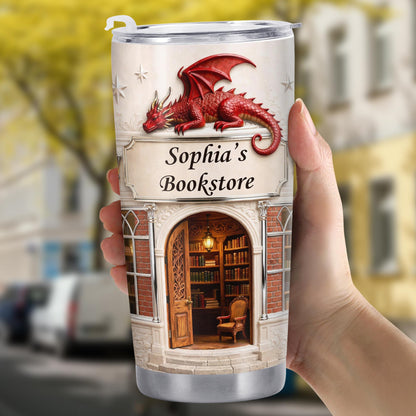 Sophia's Bookstore With Dragon And Stars