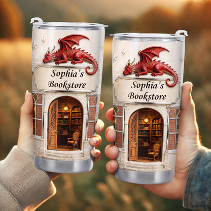Sophia's Bookstore With Dragon And Stars
