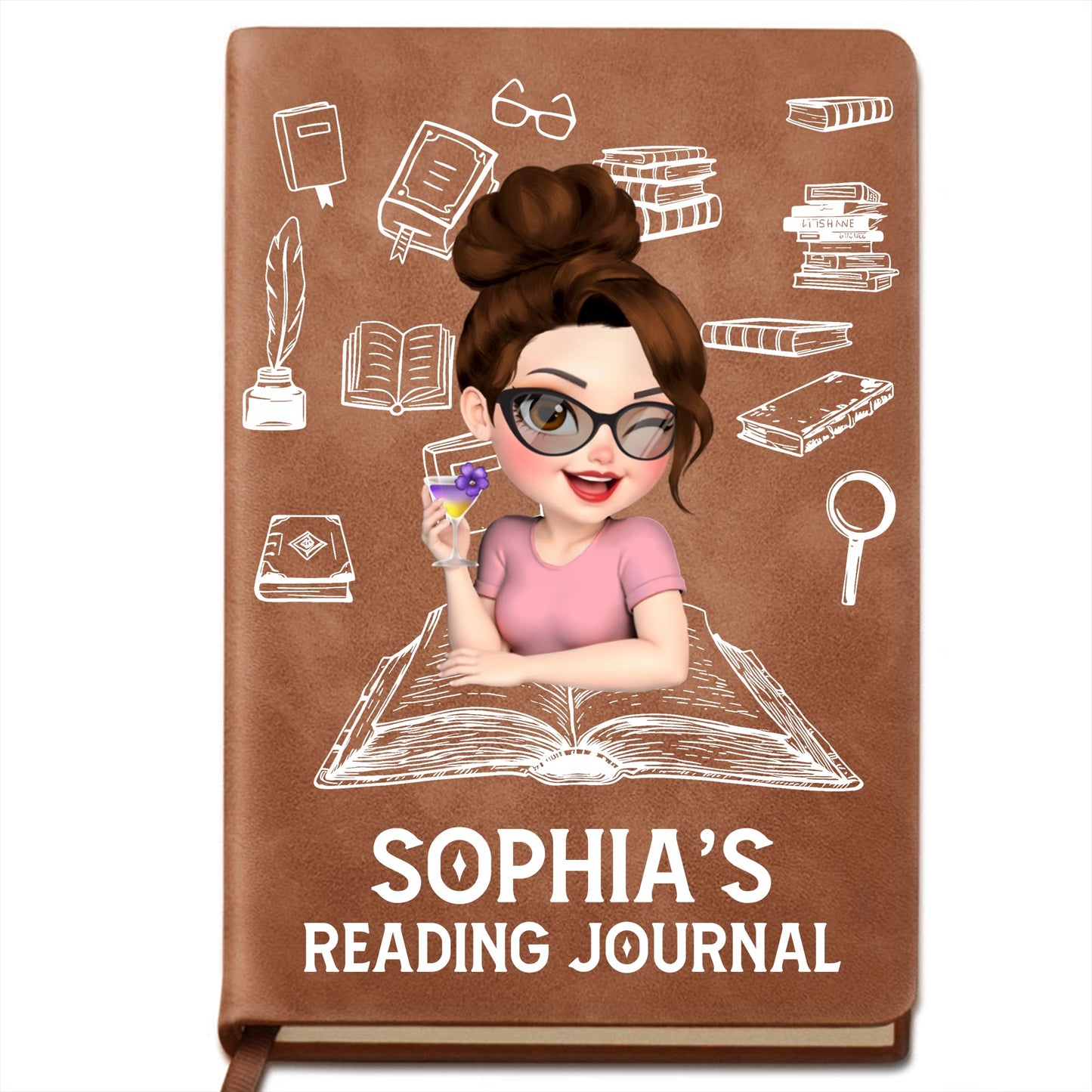 My Reading Journal With Books And Pen