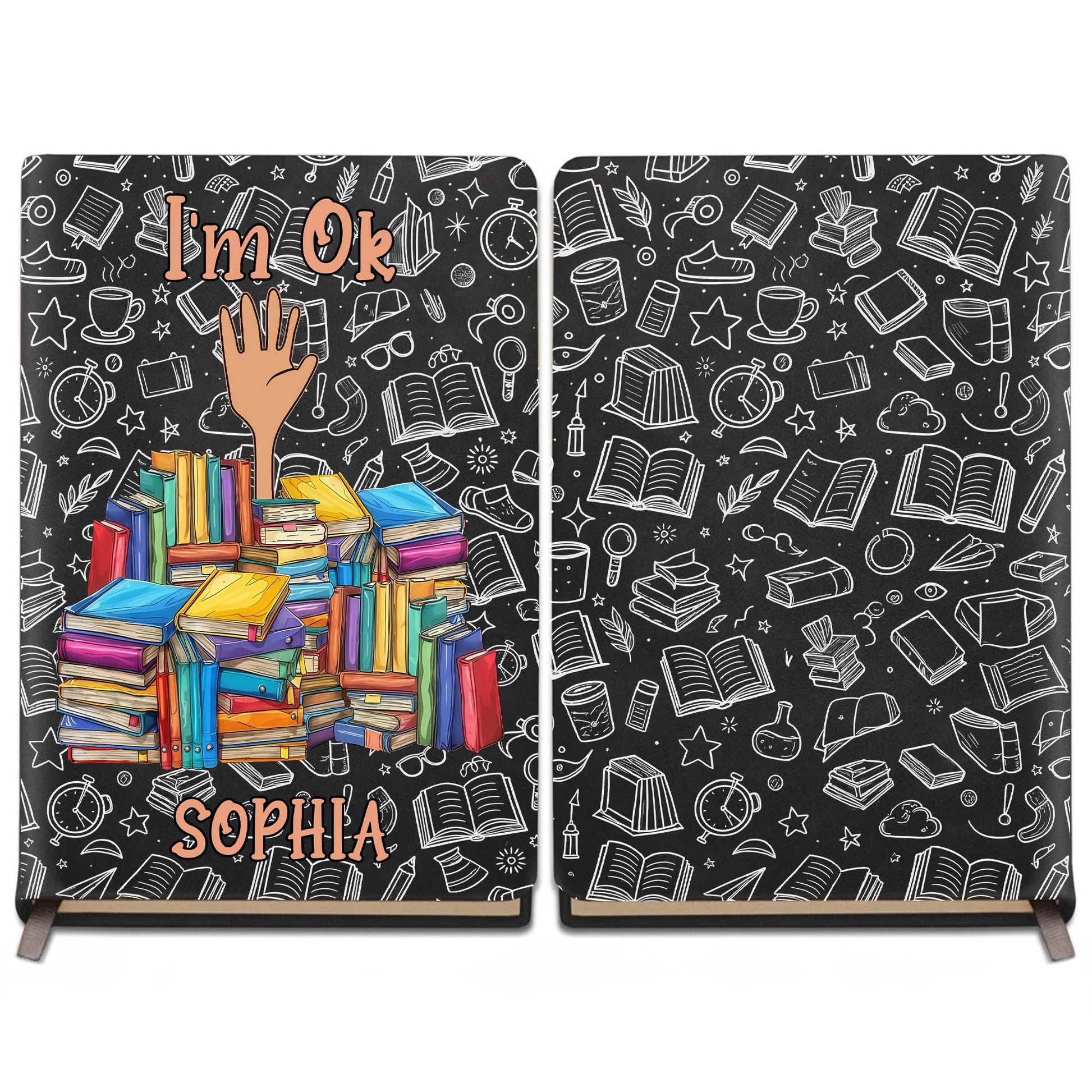 I'm Ok, Books And Coffee Design