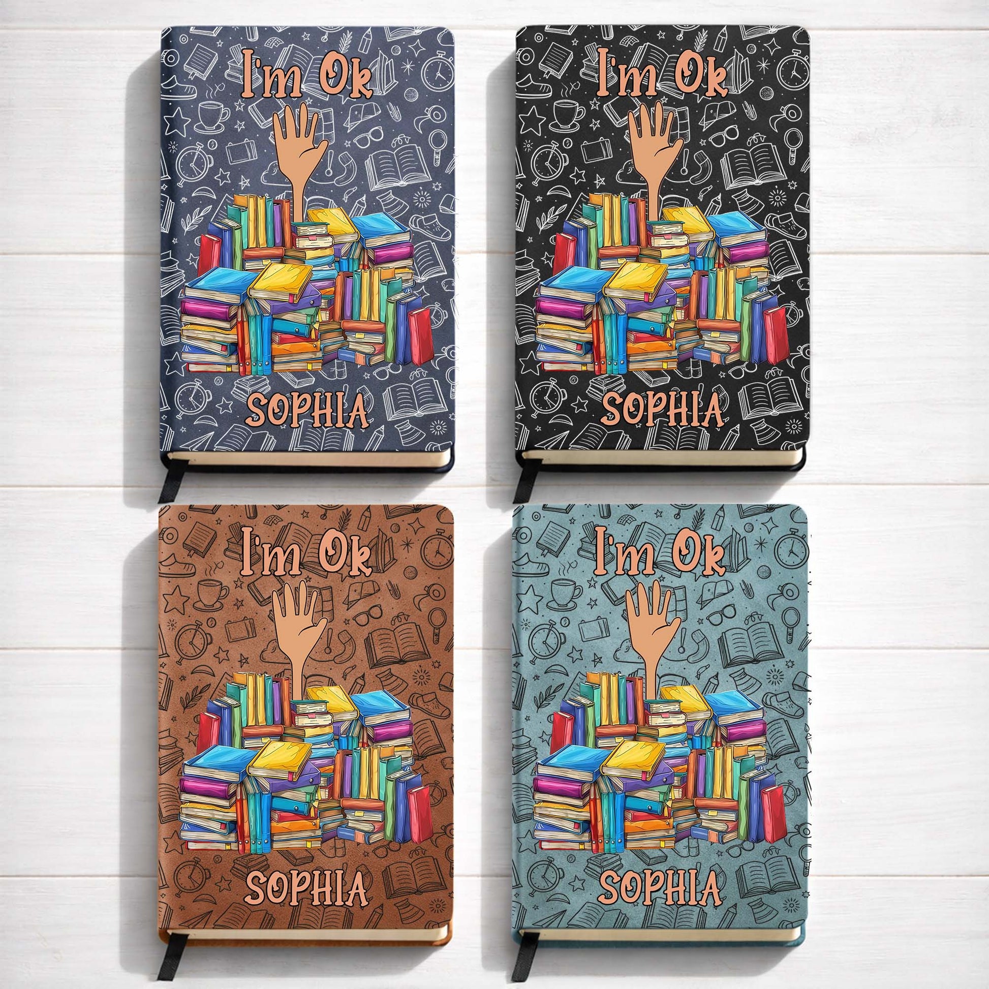 I'm Ok, Books And Coffee Design