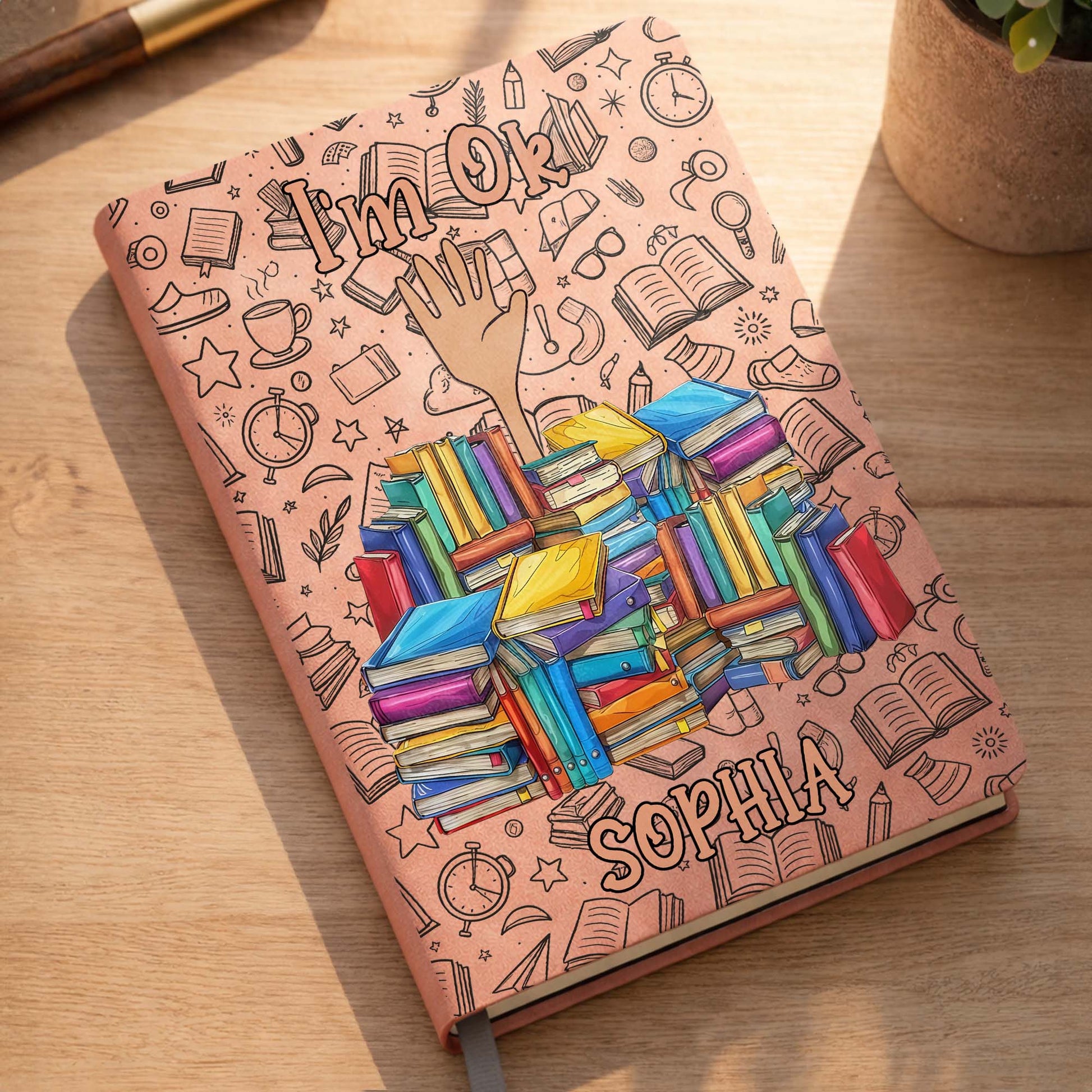 I'm Ok, Books And Coffee Design