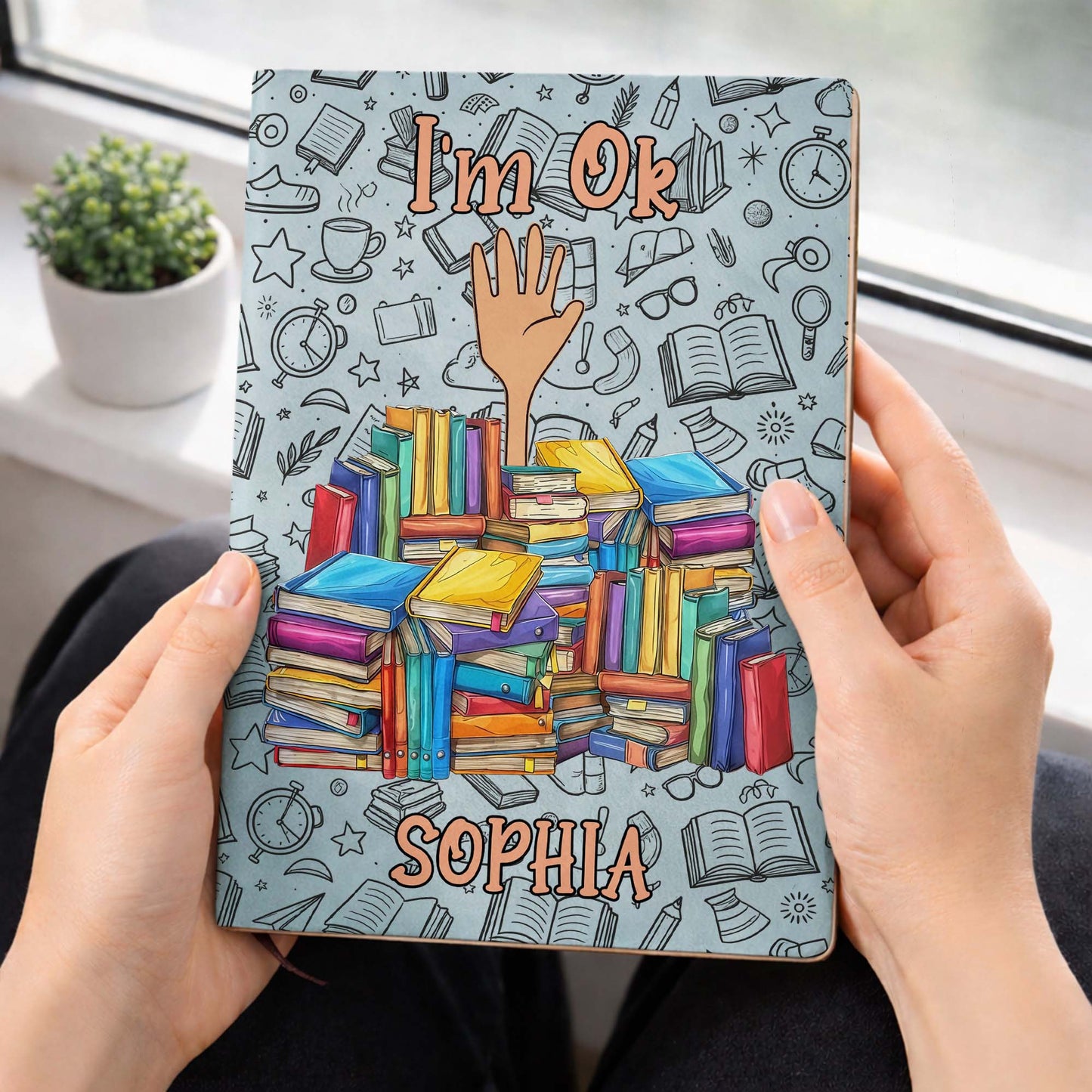 I'm Ok, Books And Coffee Design