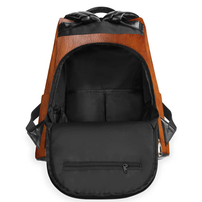 Custom Image - Little Kitty. Financial Burden - Personalized Leather BackPack - BP_CAT01