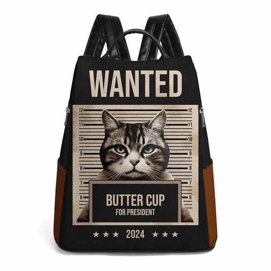 Se busca presidente: mochila de cuero personalizada - BP_CAT07