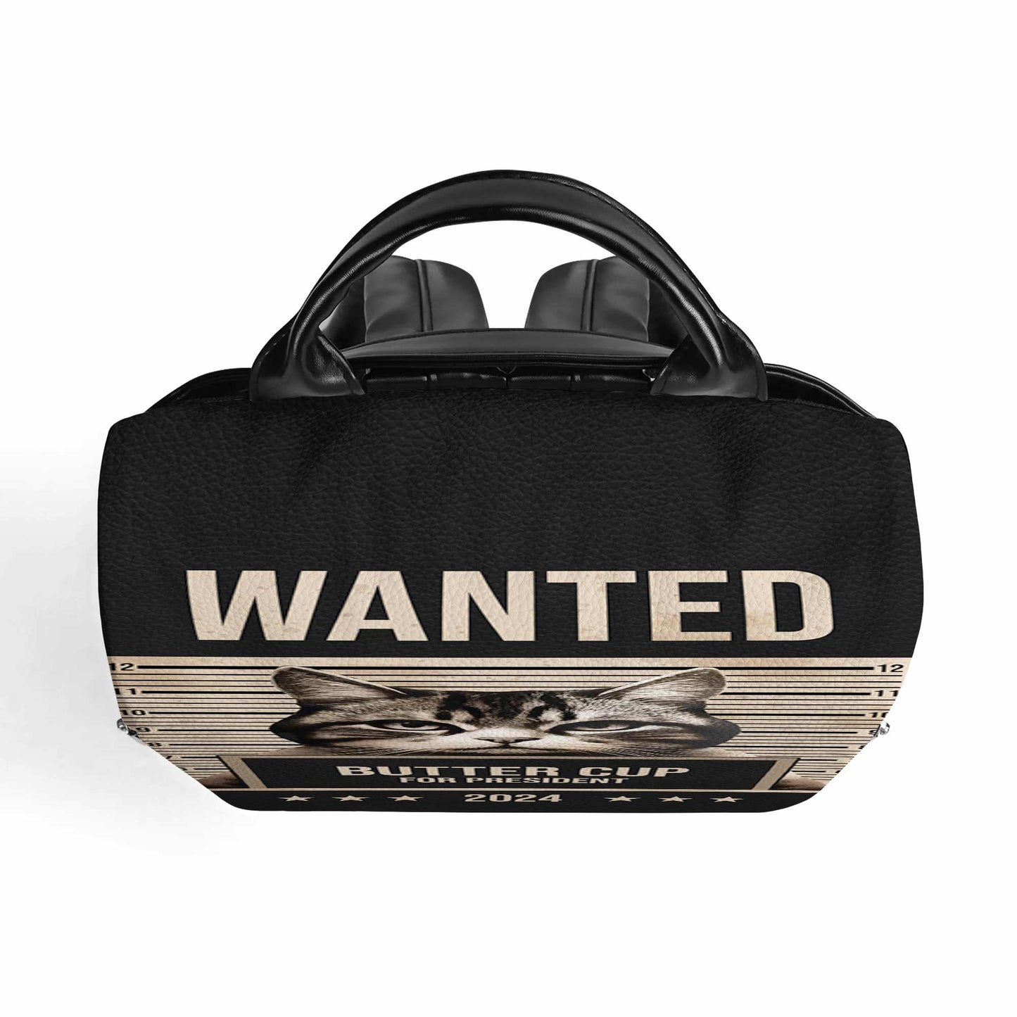 Wanted For President - Personalized Custom Leather BackPack - BP_CAT07