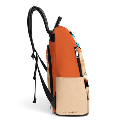And They Lifted Heavily Ever After - Personalized Custom Leather BackPack - BP_FN01