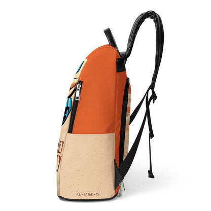 And They Lifted Heavily Ever After - Personalized Custom Leather BackPack - BP_FN01